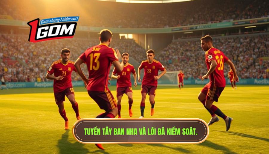 3. Tuyển Tây Ban Nha và lối đá kiểm soát.